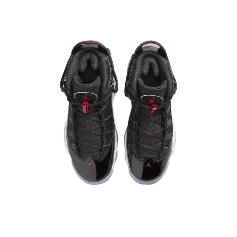 Jordan 6 Rings Black White Gym Red GS-3