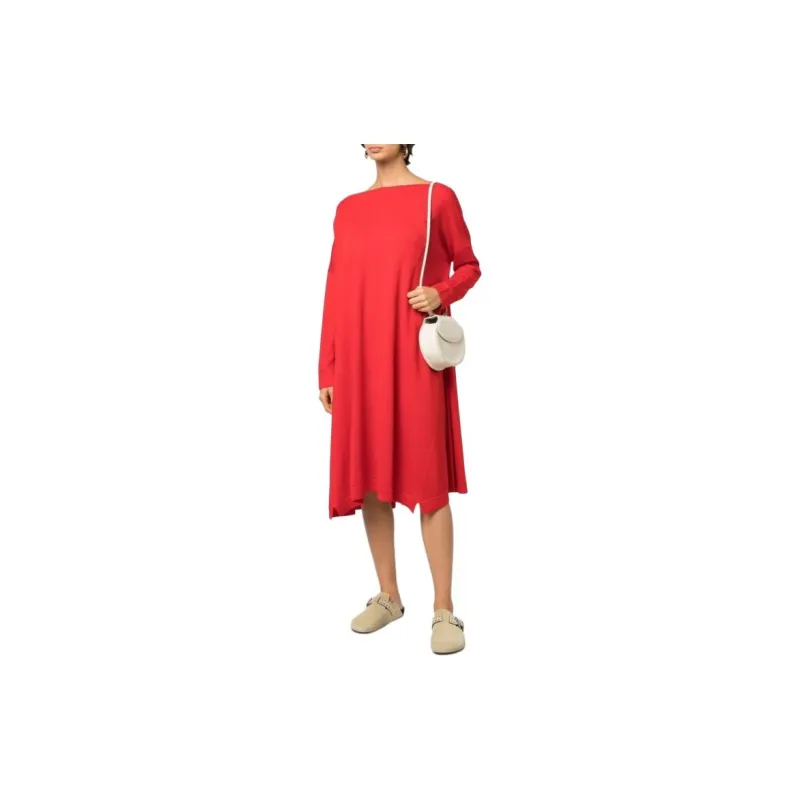 Daniela Gregis Long-Sleeved Dresses Women's Red-1