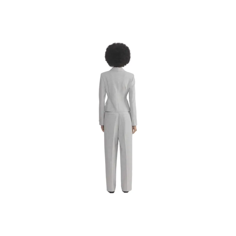 ARITZIA FW24 Babaton Curate Blazer Business Suit Women's Heather Chrome Gray-3