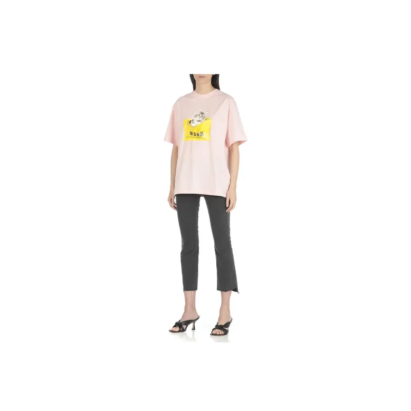 MSGM T Shirts Women's Pink-1