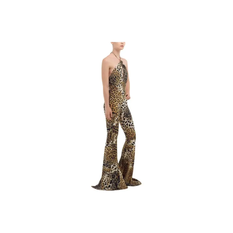 Roberto Cavalli Leopard print Flared Jeans-4