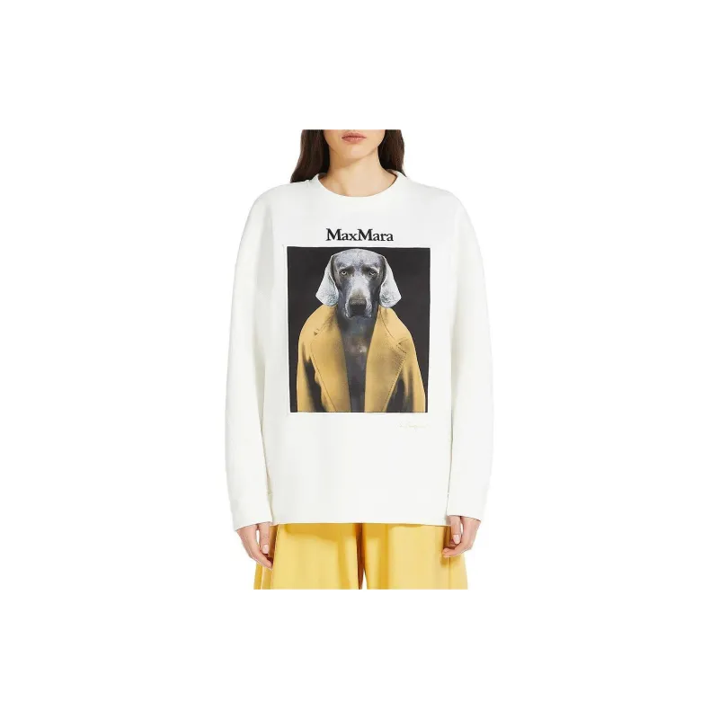 MaxMara Logo Embroidered Crewneck Sweatshirt-1