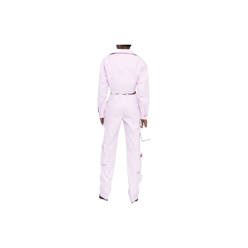 OFF WHITE Twisted front Cropped Cotton Jacket-2