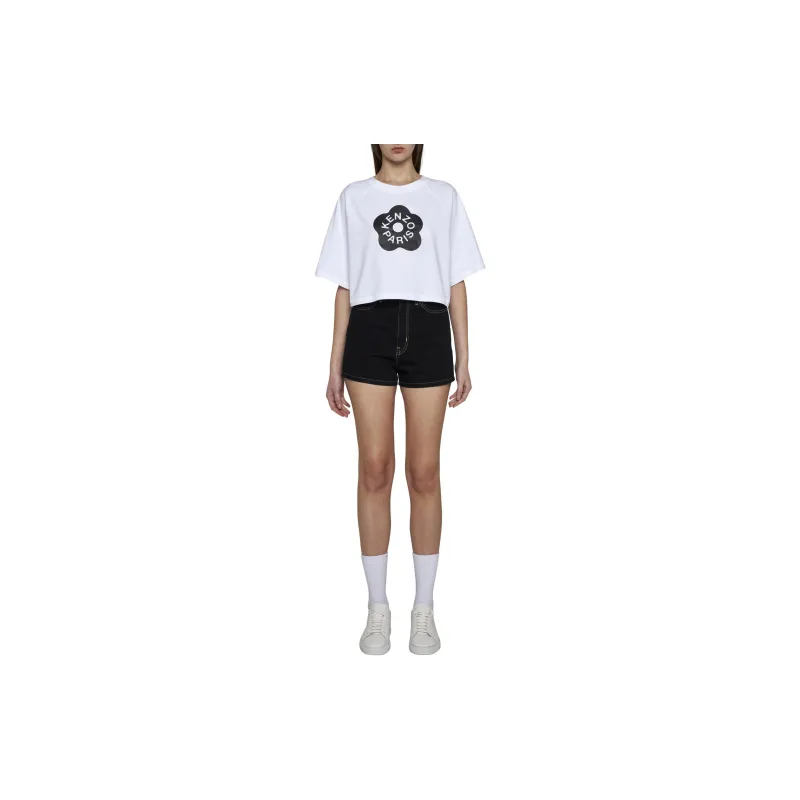 KENZO Logo Printed Crewneck T Shirt-1