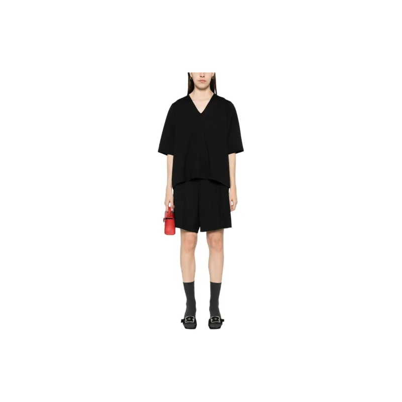 BIMBA Y LOLA Logo-plaque V-neck T-shirt-3
