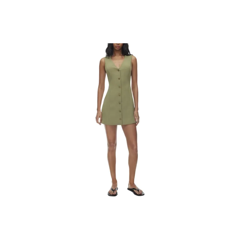 ARITZIA Wilfred Chester Dress Sleeveless Dress Women's Bosana Green-2