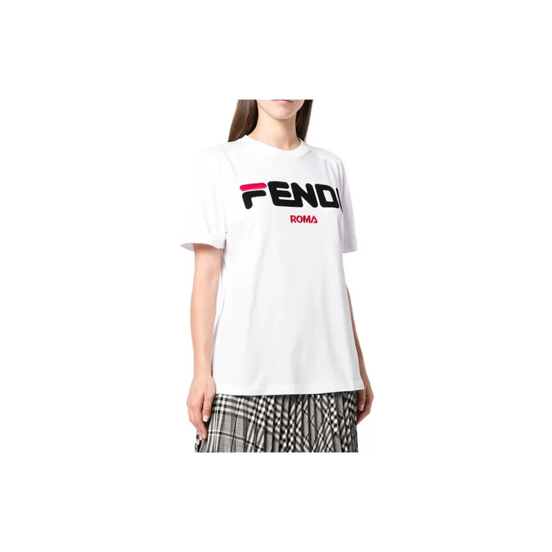 FENDI T Shirts Women's White-1