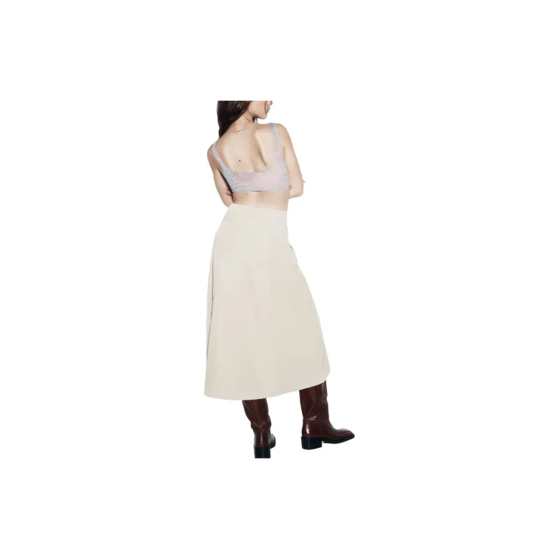 ZARA Casual Long Skirts Women's Pink-3