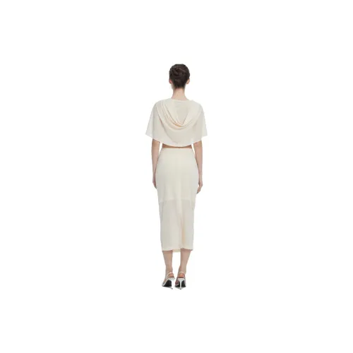 VICTORIA ALLEN Casual Long Skirts Women's Apricot