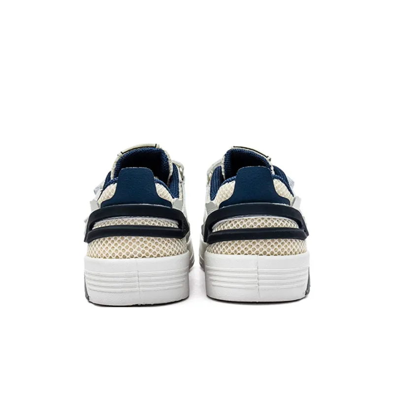 KAPPA KIDS Kappa Low Top Kids' Skateboarding Shoes Beige White Blue Kids'-4