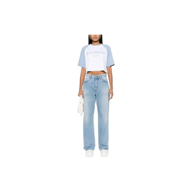 BALMAIN Regular T Shirt Women's White-2