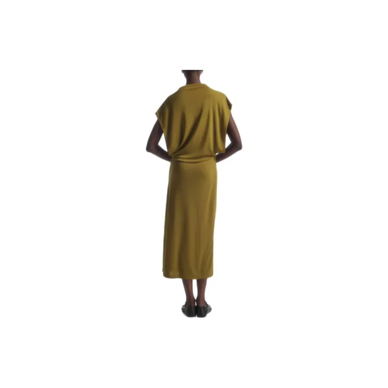 COS Short Sleeved Dresses Women's Khaki Green-2