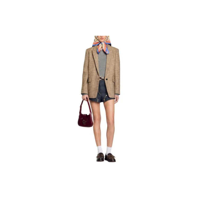 Sandro Prince Of Wales pattern Blazer-2