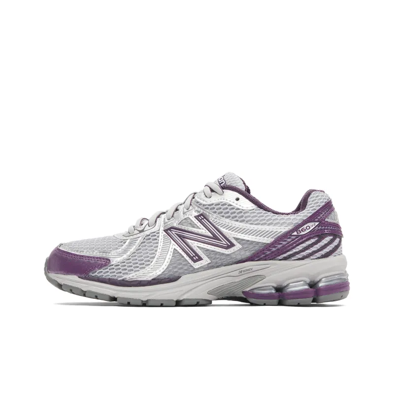 New Balance 860 V2 Running Shoes Unisex Low Top Silver Purple-2