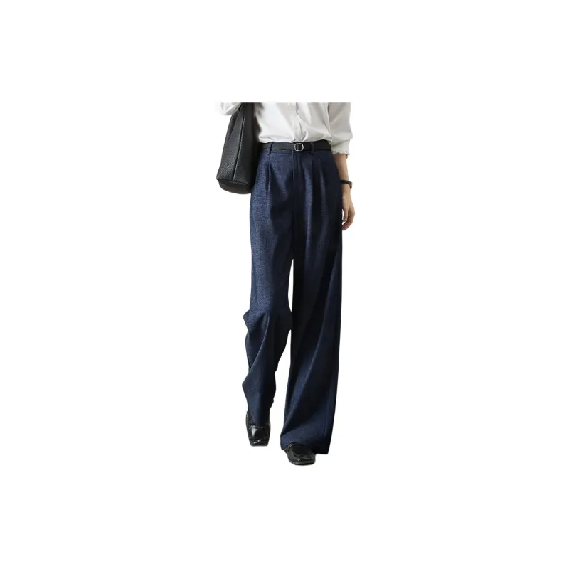 Mo Han Yi Mei Casual Pants Women's Dark Blue-1