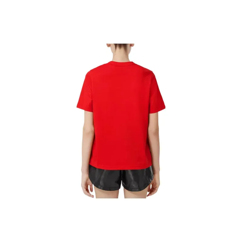 Burberry FW22 Regular T Shirt Women's Bright Red-4