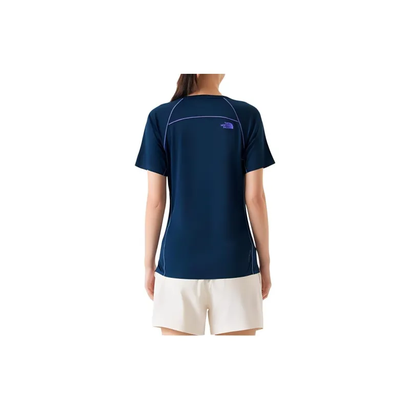 THE NORTH FACE SUN SMOOTH Raglan Sleeve T-Shirt Women's Peak Blue-3