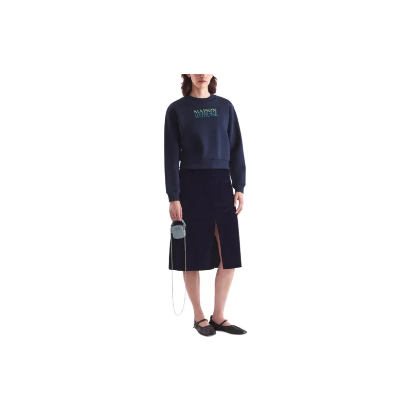 Maison Kitsune Logo embroidered Sweatshirt-2