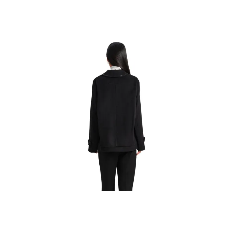 Blood Glitter Coats Women's Black-2