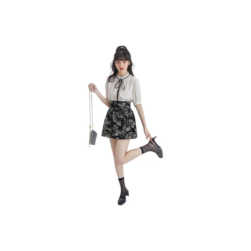 DEAR DEER PUFF Shirt Women's Ecru-2