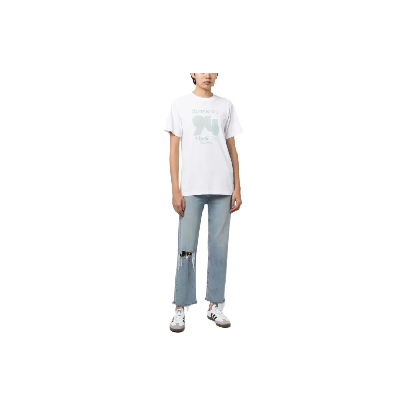 SPORTY & RICH 94 Athletic Club Cotton T shirt-1