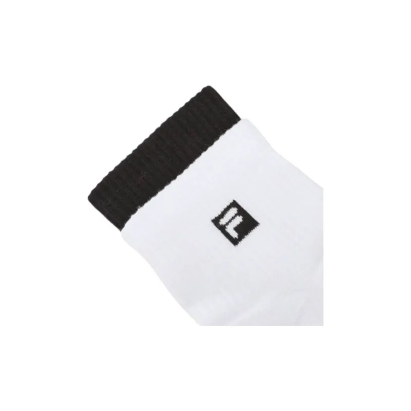 FILA Golf Series Mid Calf Socks Women's 1 Pack White Black-2