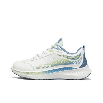 WARRIOR Running Shoes Men Low Top White Green/Black/Light Green