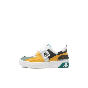 KAPPA KIDS Anti Slip Wear Resistant Low Top Skateboard Shoes Beige White Black Kids'