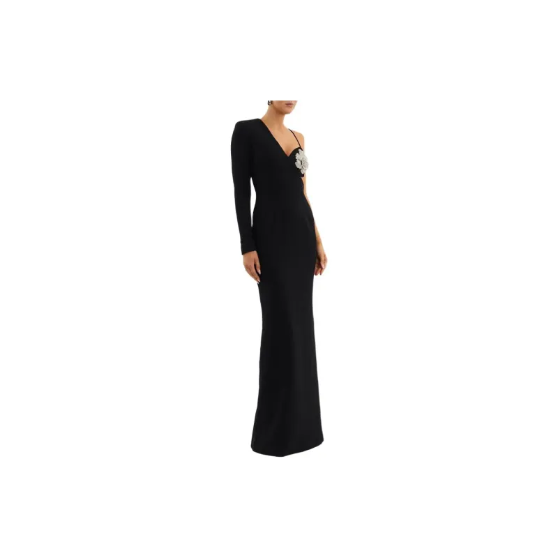 Rebecca Vallance Sachiel Floral appliqué Gown-3