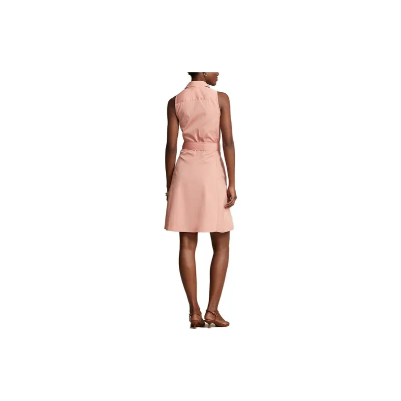 Polo Ralph Lauren SS23 Sleeveless Dress Women's Pink-2
