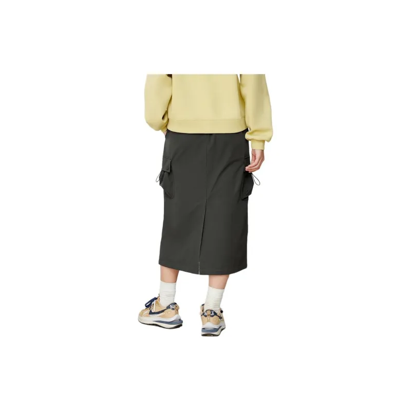 EICHITOO Casual Long Skirts Women's Army Green-2