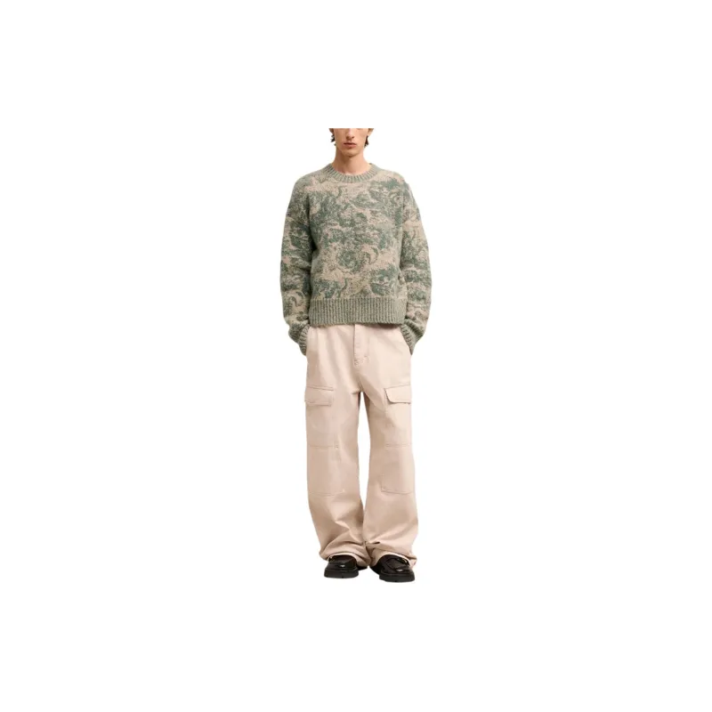 AMIPARIS Paris Jacquard Crewneck Knitted Jumper-1