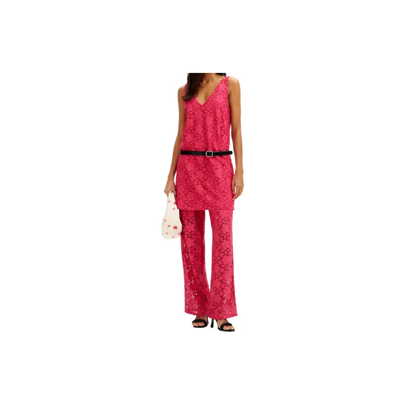 Desigual SS24 Sleeveless Dress Women's Red-1