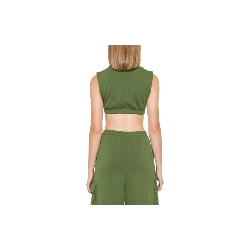 Patrizia Pepe Underwire cup Cropped Tank Top-1