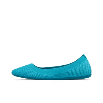 Allbirds Tree Breezers Slip-Resistant Low-Top Sports Casual Shoes Women's Caribbean Blue