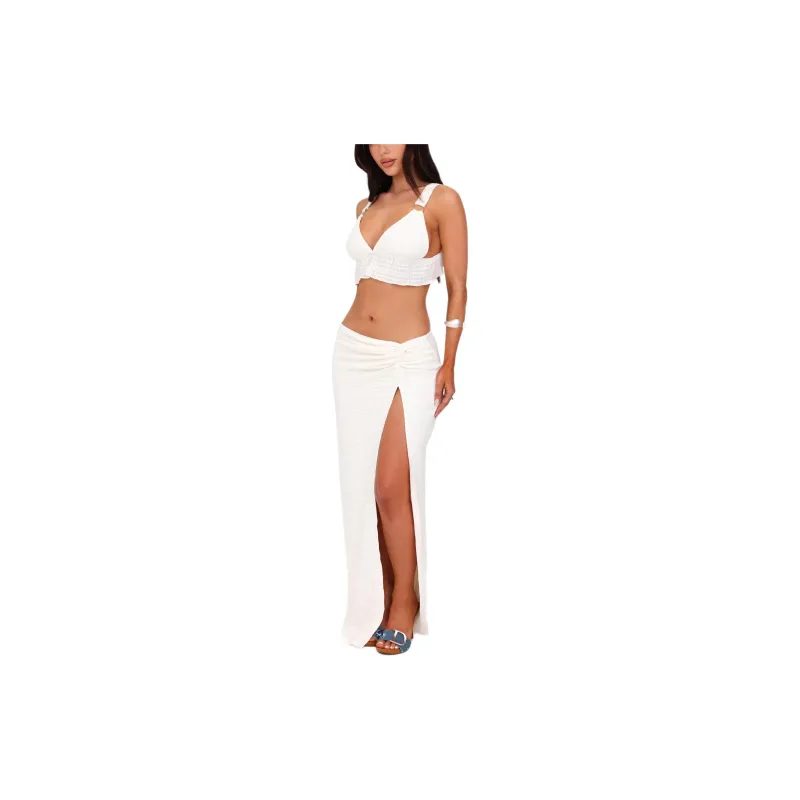 Tiger Mist ALDRIDGE SKIRT Casual Long Skirts Women's White-4