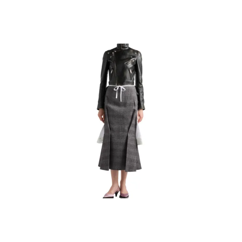 PRADA Leather Biker Jacket-2
