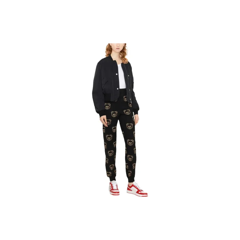 MOSCHINO Knitted Sweatpants Women's Black-1