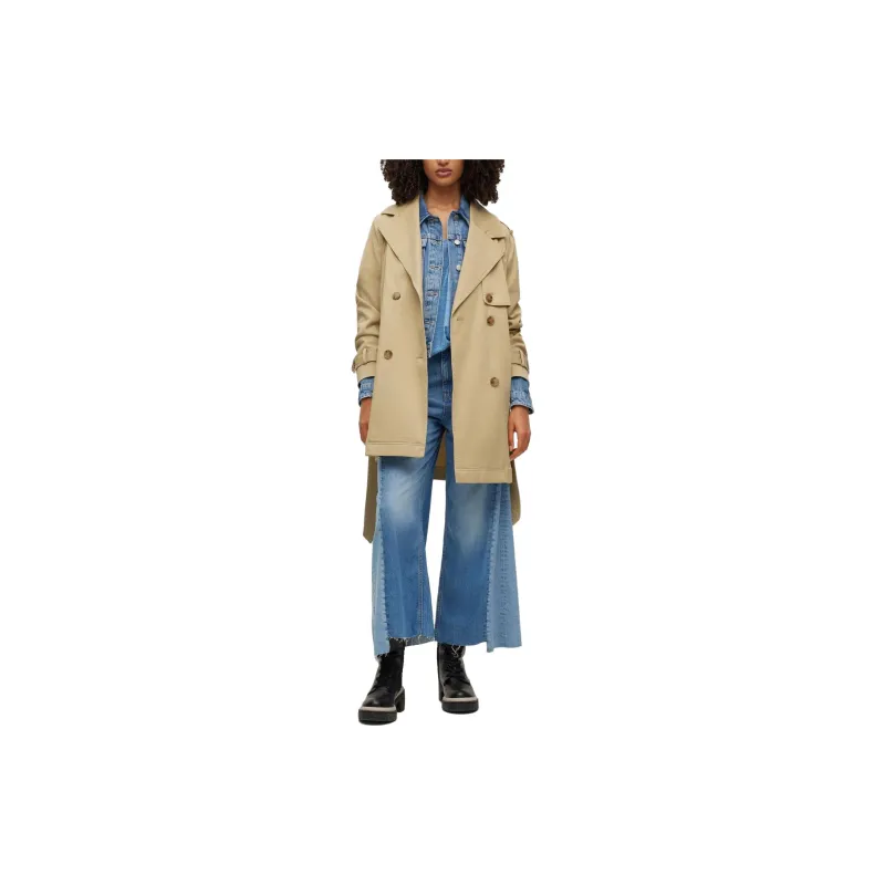 HUGO BOSS SS23 Trench Coat Women's Khaki-1