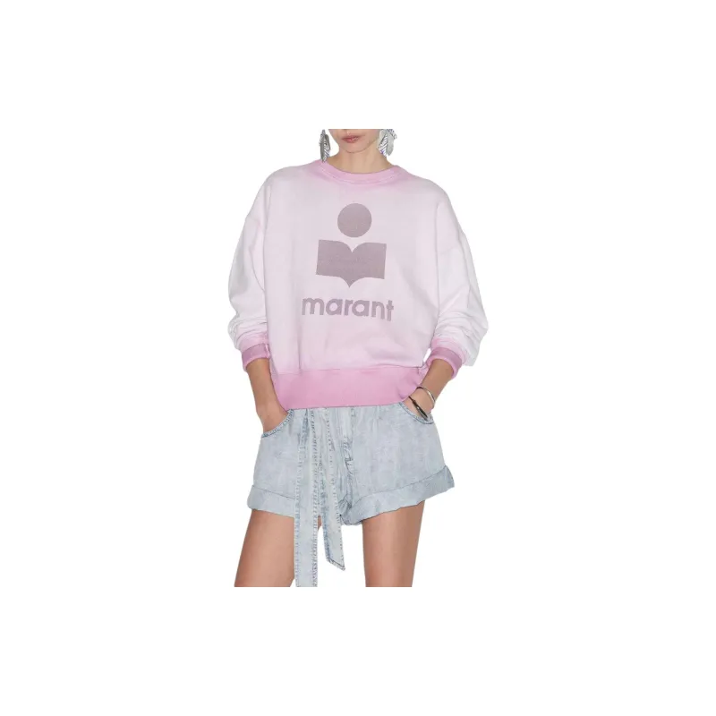ISABEL MARANT ETOILE Moby Logo Printed Crewneck Sweatshirt-1