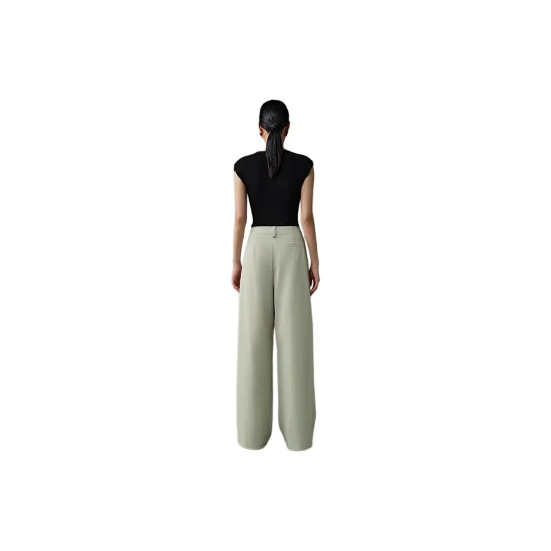 Roselingling Casual Pants Women's Mist Green-1