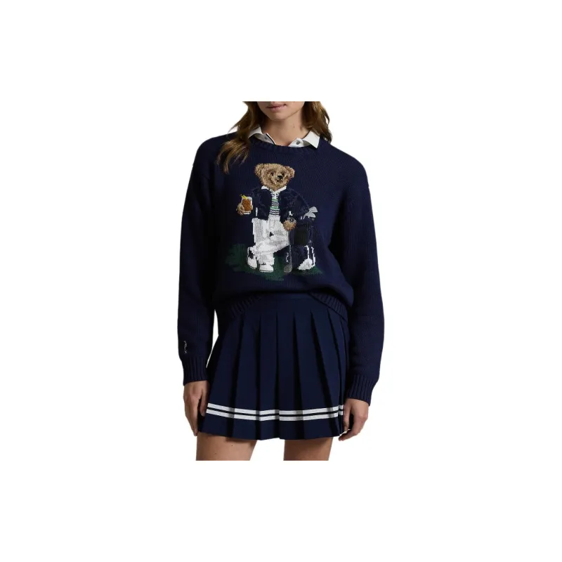 Ralph Lauren FW24 Knitwear Women's Elegant Dark Blue-2
