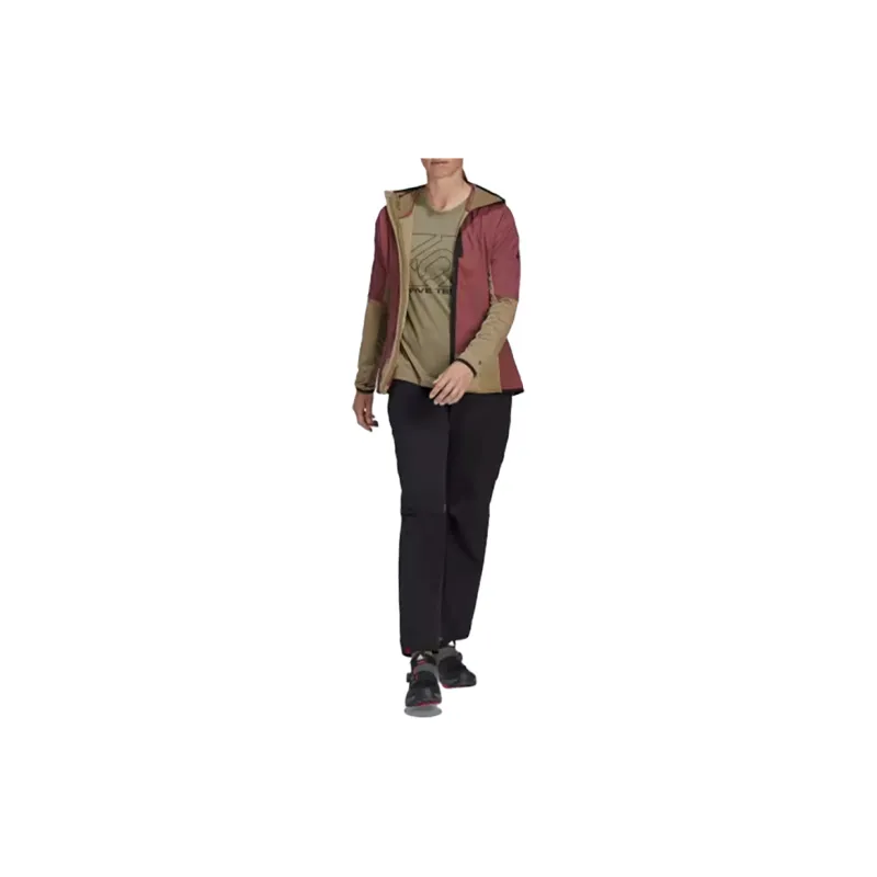 Adidas Five Ten Flooce Wind Jacket Jackets Coats Women's Burgundy Red-4