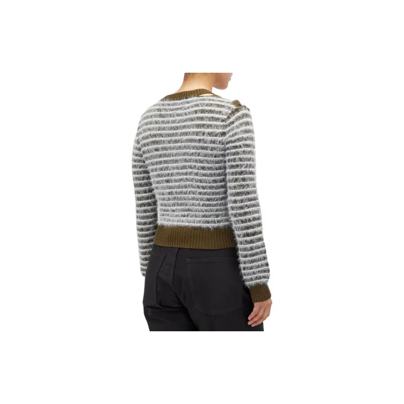 MM6 Maison Margiela Stripe-print Cardigan-3