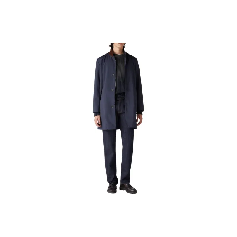 Loro Piana Contrasting Buttoned Coat-2