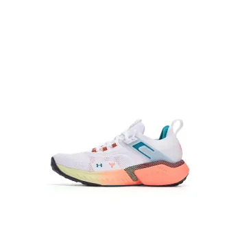 Under Armour Slip Resistant Cushioning Breathable Low Top Kids' Running Shoes White Kids'