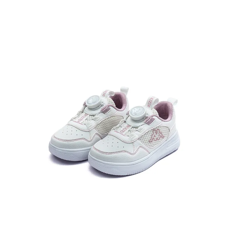 KAPPA KIDS Knob Buckle Lightweight Anti Slip Kids' Skateboarding Shoes Beige Pink Kids'-2