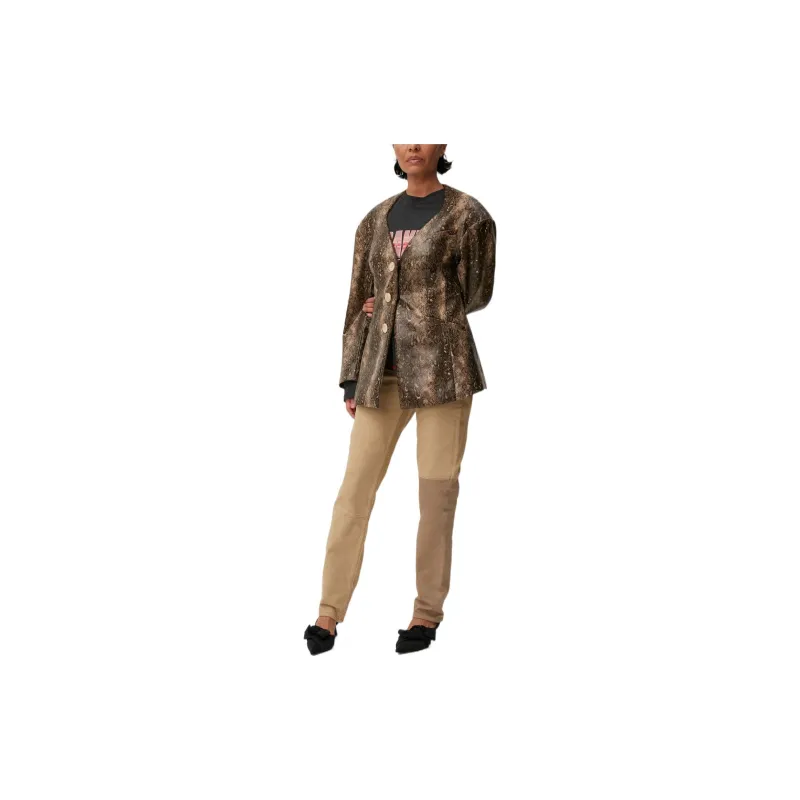 GANNI Snake Fitted Blazer 'Snake Starfish'-2