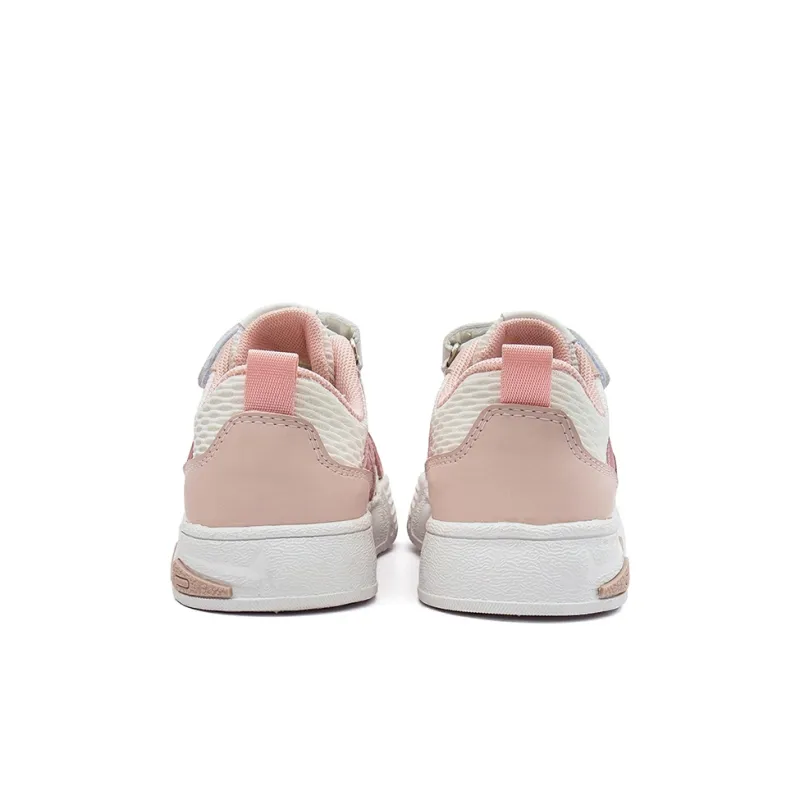 KAPPA KIDS Anti Kick And Abrasion Resistant Low Top Kids' Skateboarding Shoes Beige White Pink Kids'-4