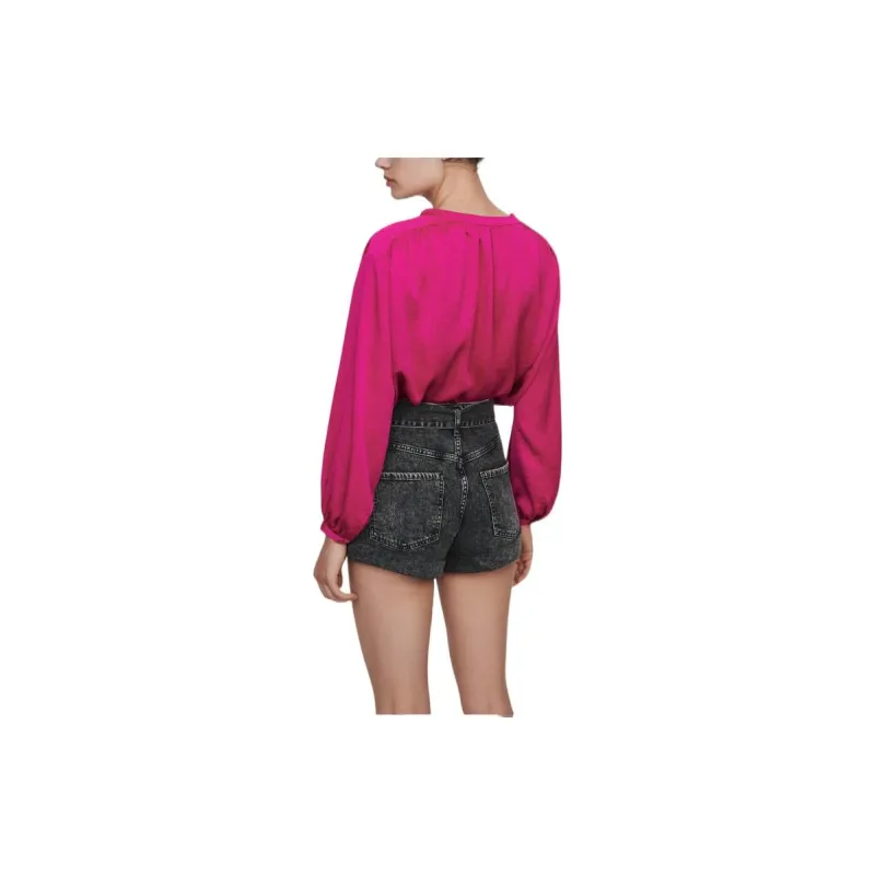 Maje Denim Shorts Women's Dark Gray-3